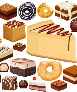 Delicious Cake Dessert Digital Stickers 2