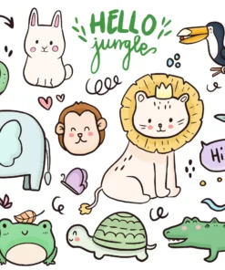 Happy Animals Digital Sticker
