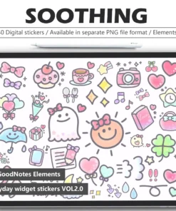 40 Free Hand-Painted Watercolor Emotion Stickers for GoodNotes Planners