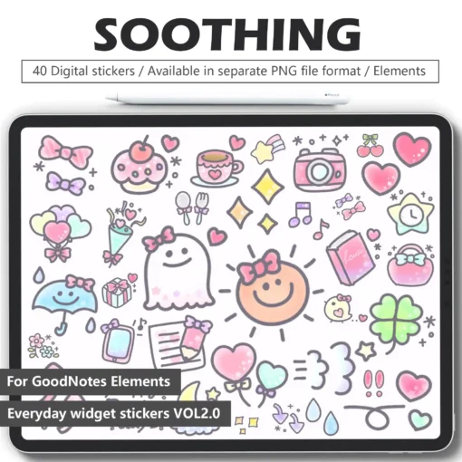 40 Free Hand-Painted Watercolor Emotion Stickers for GoodNotes Planners